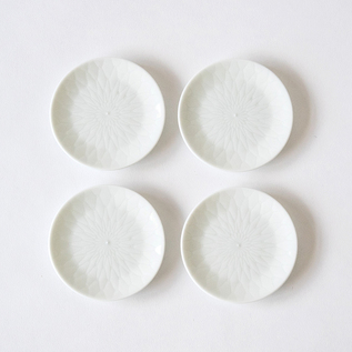 3寸丸皿 4枚セット 網／HORITSUKE（ほりつけ）｜愛着を持って